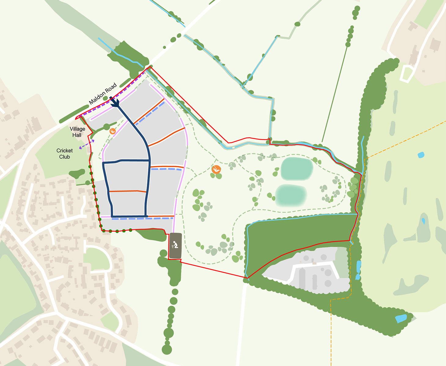 Illustrative movement concept plan