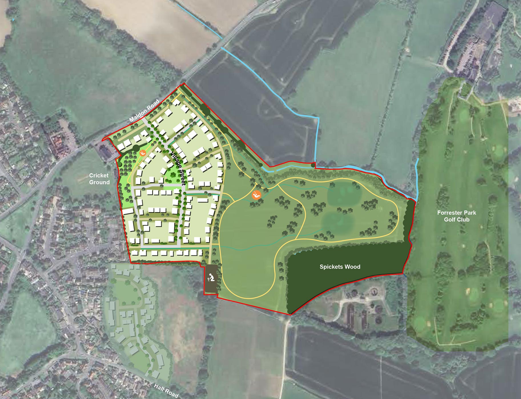 Revised submitted illustrative masterplan